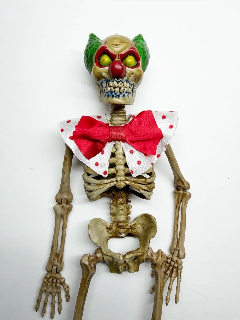 Magic Power Creepy Evil Clown Skeleton Hanging Articulated 14”
